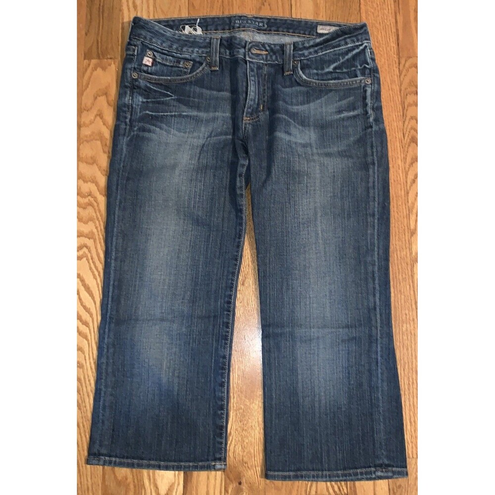 Big Star Sweet Crop Capris Womens 29 Stretch 33x20 Low Rise Denim Jeans